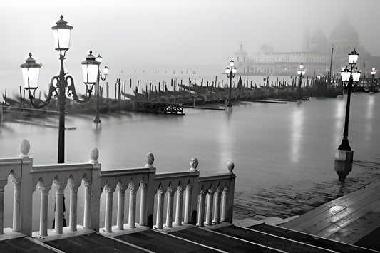 Grand Canal Steps Venice Italy - 36x24 Photograph Art Print Poster