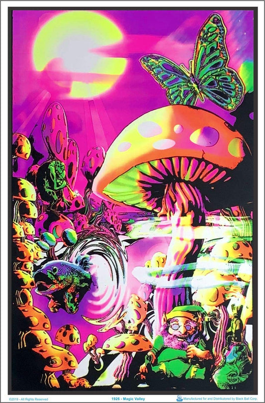 Magic Valley - Flocked - Blacklight Poster - 23" x 35"
