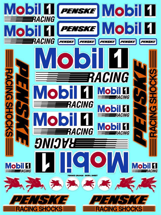 Clear Vinyl R/C Racing Sponsor Sticker Gang Sheet Orange Pen -1/4-1/5 � 1/6th Scale Model Decal Sticker Sheet Radio Control Lexan Body � Die-Cut to Shape - Peel & Stick � Water Slide - Cars