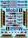 White Vinyl R/C Racing Sponsor Sticker Gang Sheet Orange Pen -1/4-1/5 � 1/6th Scale Model Decal Sticker Sheet Radio Control Lexan Body � Die-Cut to Shape - Peel & Stick � Water Slide - Cars