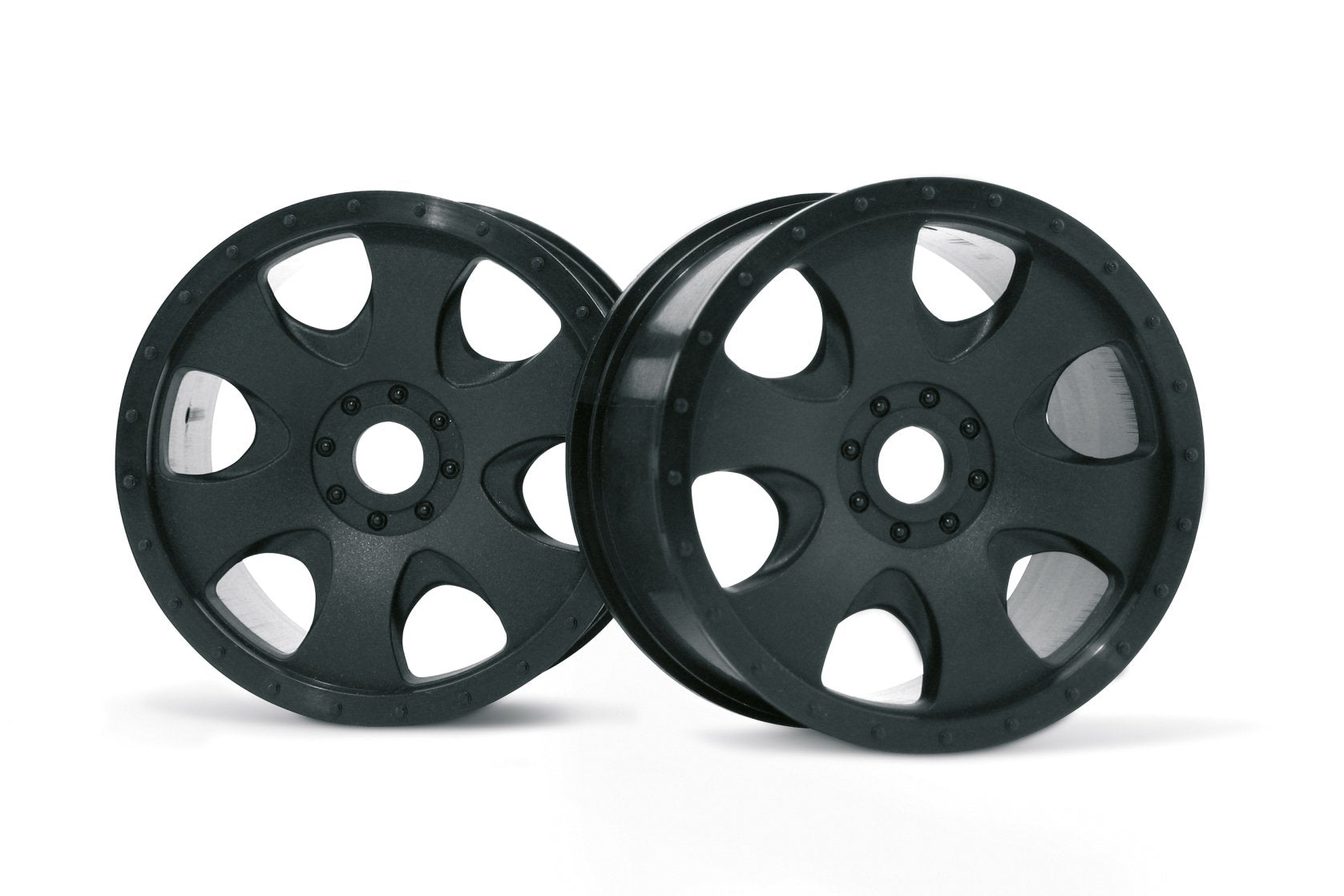 HPI Racing 3191 Warlock Wheel (2-Piece), Black, 83x56mm