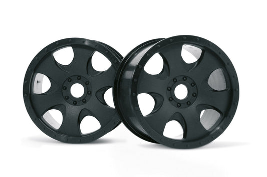 HPI Racing 3191 Warlock Wheel (2-Piece), Black, 83x56mm