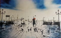 Venice Kiss Poster 24X36"h Wall art - Paper Print