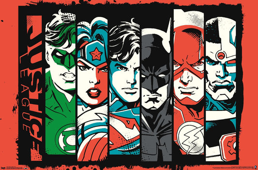 Trends International Justice League Bars Wall Poster 22.375" x 34"
