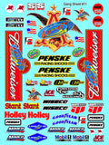 Clear Vinyl Sticker Variety Sheet 111- - 1/12 to 1/10th Scale R/C Model Decal Sticker Sheet Radio Control Lexan Body