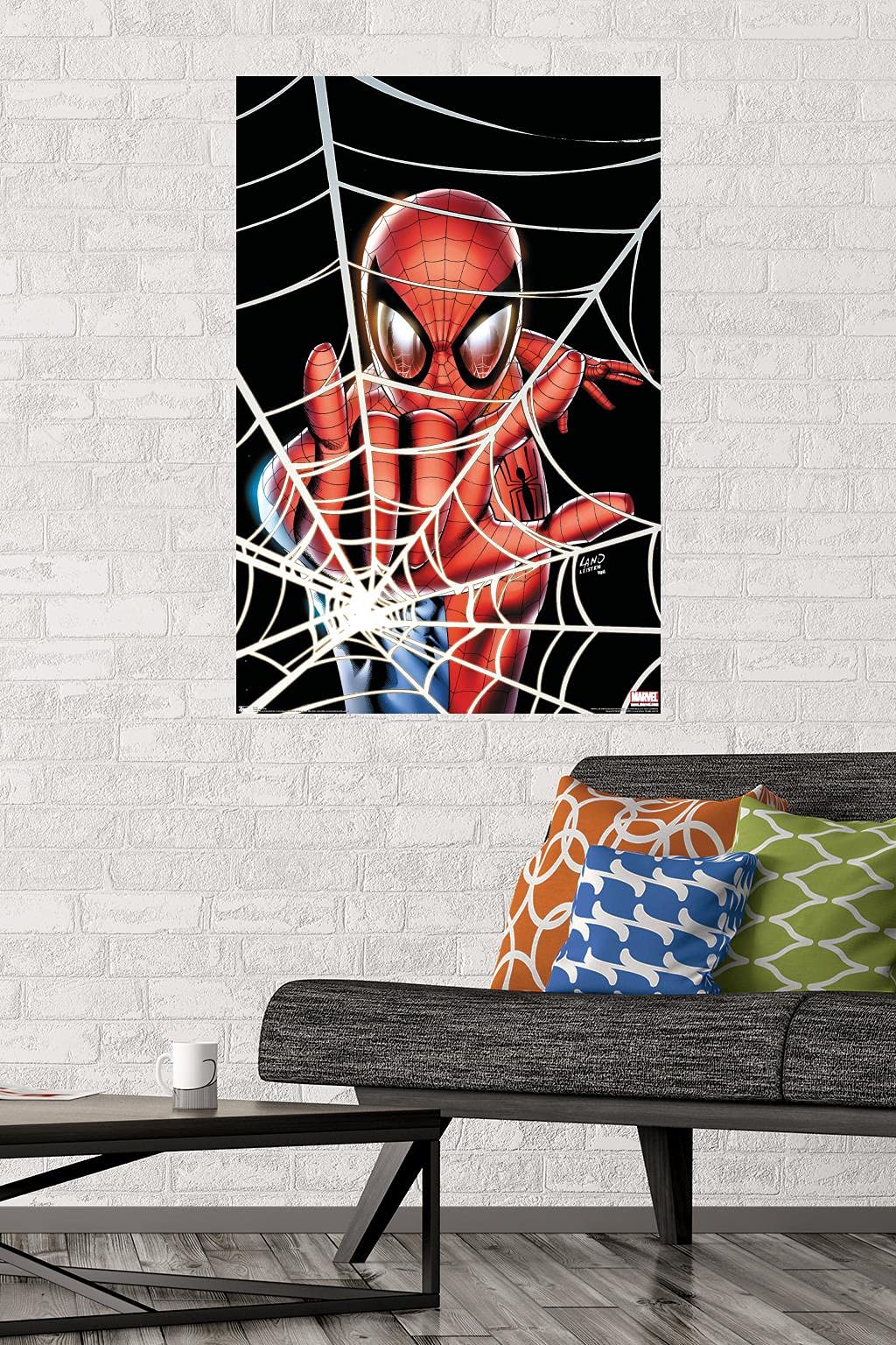 Trends International Marvel Comics - Spider-Man - Web Wall Poster, 22.375" x 34", Premium Unframed Version