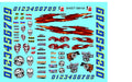 Clear Vinyl Sticker Sheet SM104-R/C Model Decal-1/18th - 1/12th-1/10th Scale DIE-Cut-Peel Radio Control | Slot Cars l Lexan
