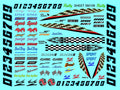 Clear Vinyl Sticker Sheet SM109-R/C Model Decal-1/18th - 1/12th-1/10th Scale DIE-Cut-Peel Radio Control | Slot Cars l Lexan