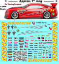 Clear Vinyl Sticker Sheet SM102-R/C Model Decal-1/18th - 1/12th-1/10th Scale DIE-Cut-Peel Radio Control | Slot Cars l REVELL