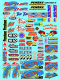 Clear Vinyl Sticker Sheet 39-R/C Model Decal-1/12-1/10th Scale DIE-Cut-Peel Radio Control | Slot Cars | U/V Printed