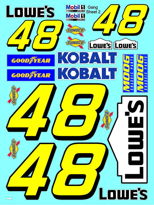 White Vinyl R/C Racing Sponsor Sticker Gang Sheet 5-1/8th � 1/10th Scale Model Decal Sticker Sheet R/C Lexan Body - Decorate Your R/c Cars, Boats, Truck Model � Die-Cut to Shape - Peel & Stick