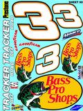 Clear Vinyl Sticker Variety Sheet 90-1/12 to 1/10th Scale R/C Model Decal Sticker Sheet Radio Control Lexan Body