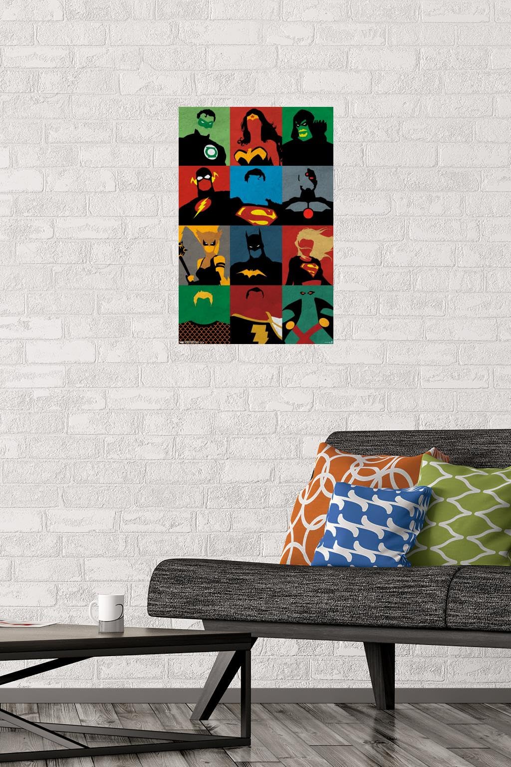 Trends International DC Comics - Justice League - Minimalist Wall Poster, 14.725" x 22.375", Premium Unframed Version