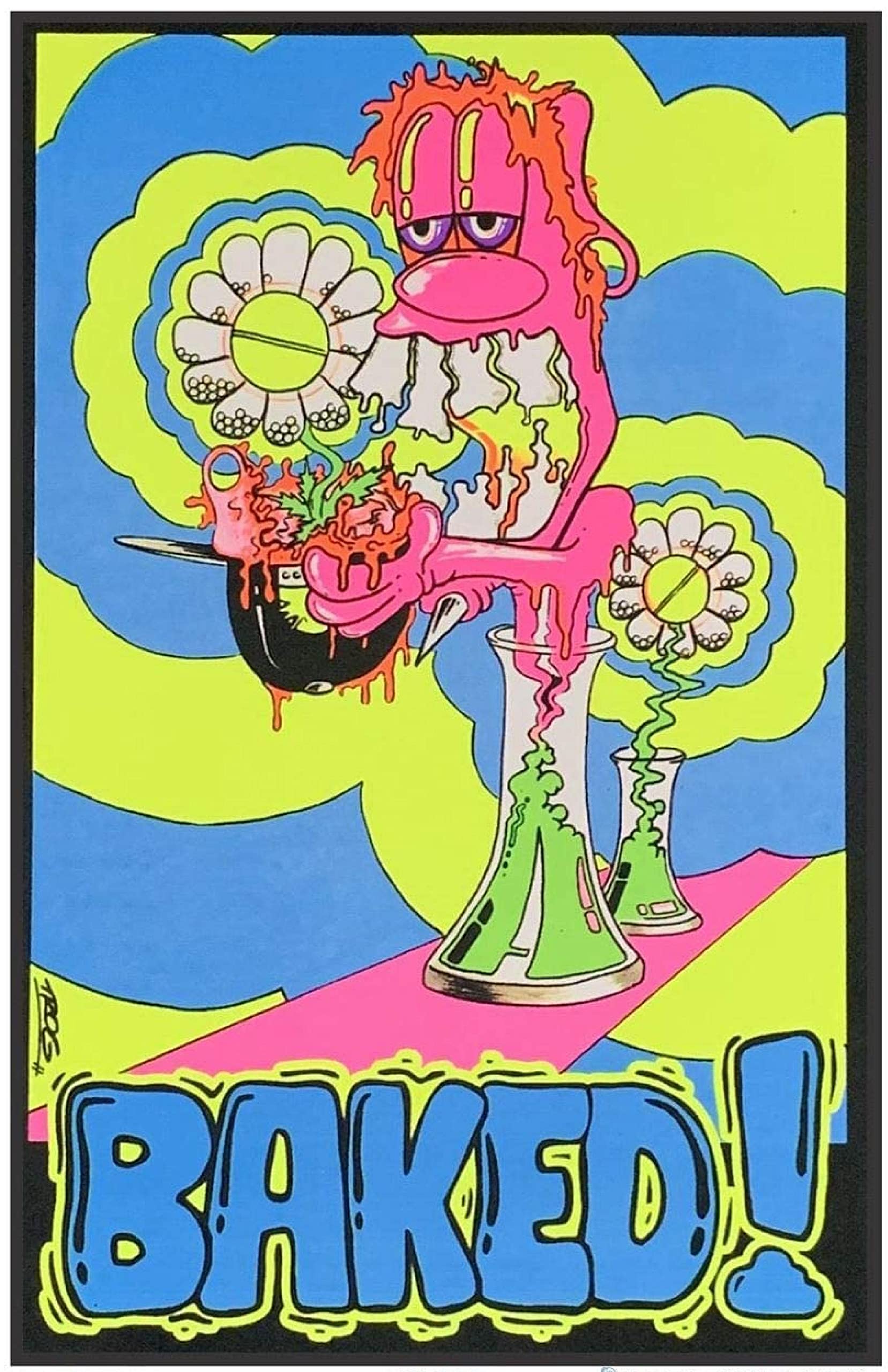 Baked! by Trog Blacklight Poster - Flocked - 23" x 35"