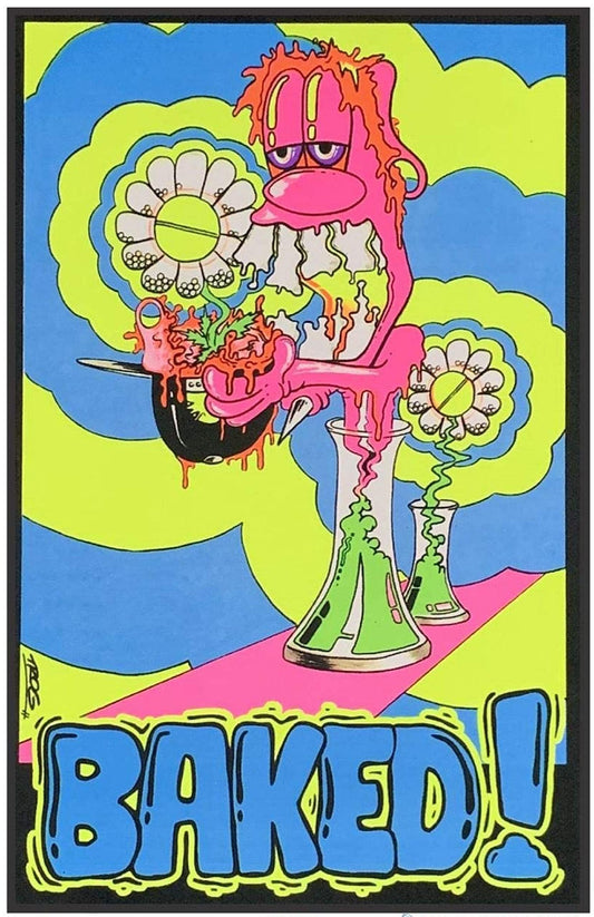 Baked! by Trog Blacklight Poster - Flocked - 23" x 35"