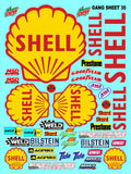 BILSTEIN - Weld Sticker Gang Sheet 30-1/10 Scale White Vinyl R/C Model Decal Sticker Sheet Radio Control Lexan Body - Decorate Your R/c Cars, Boats, Trucks Along with Any Other Scale Model Kit.