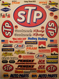 STP Sticker Gang Sheet 32-1/10 Scale White Vinyl R/C Model Decal Sticker Sheet Radio Control Lexan Body - Decorate Your R/c Cars, Boats, Trucks Along with Any Other Scale Model Kit.