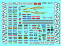 Clear Vinyl Sticker Sheet SM101-R/C Model Decal- 1/24th-1/18th Scale DIE-Cut-Peel Radio Control | Slot Cars l Lexan Body