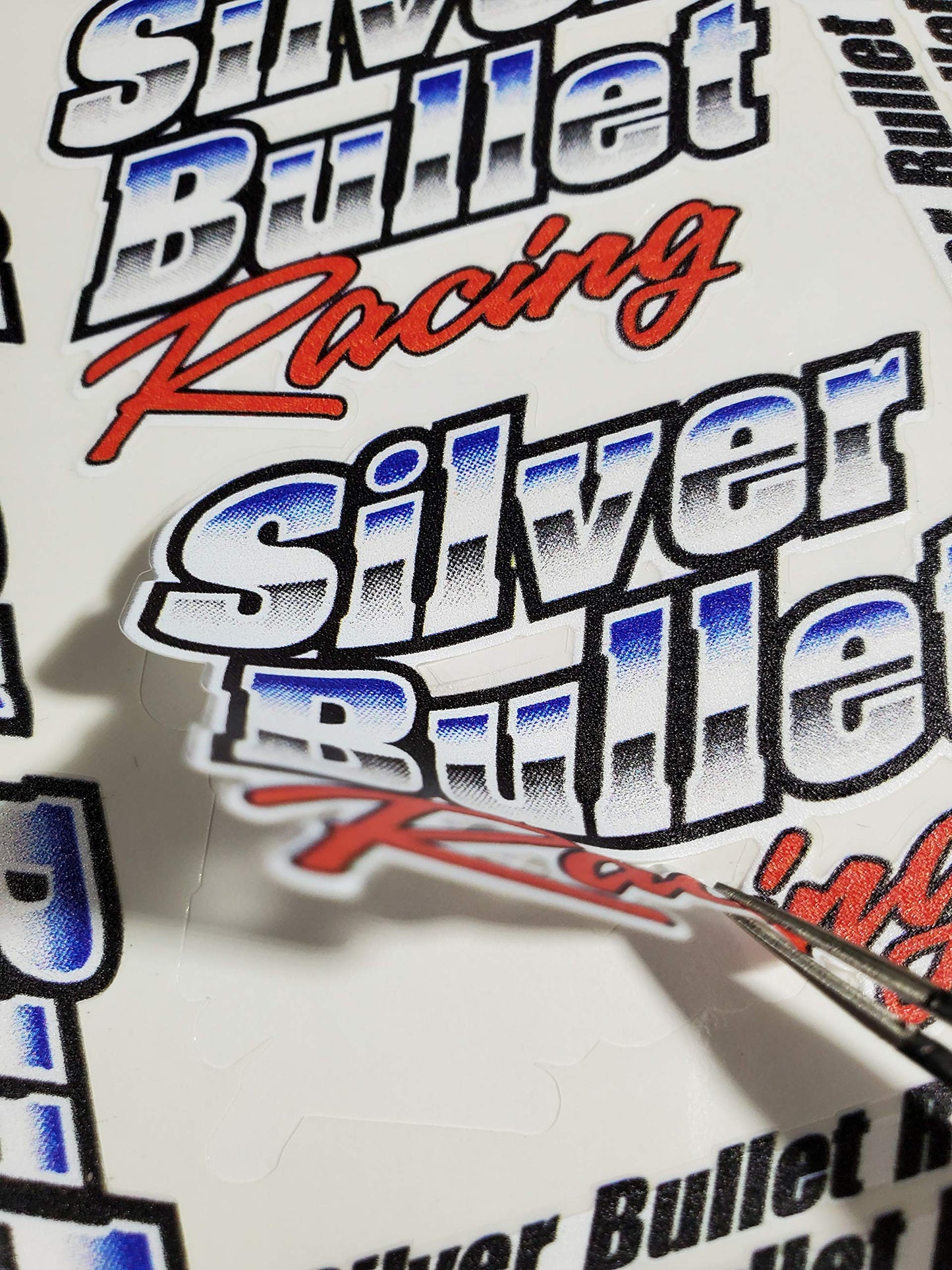 STP Sticker Gang Sheet 32-1/10 Scale White Vinyl R/C Model Decal Sticker Sheet Radio Control Lexan Body - Decorate Your R/c Cars, Boats, Trucks Along with Any Other Scale Model Kit.