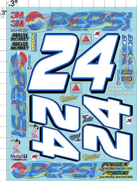White Vinyl Gloss Pepsi Sheet 22 Stockcar Vinyl R/C Racing Sponsor Sticker Small-1/24-1/16th Scale Model Decal Sticker Radio Control Lexan Body-Graphics for R/c Cars, Boats, Trucks Scale Model–Die-Cut