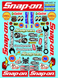White Vinyl Gloss Snap On Sheet 38 Stockcar Vinyl R/C Racing Sponsor Sticker Small-1/24-1/16th Scale Model Decal Sticker Radio Control Lexan Body-Graphics for R/c Cars, Boats, Trucks Scale Model–Die-Cut