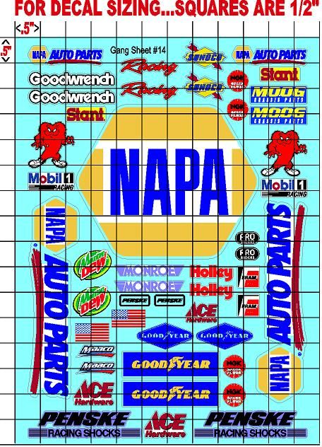 Clear Matte Vinyl Sheet 14 - 1/16-1/12-1/10th Scale R/C Model Decal Sticker Sheet Radio Control Lexan Body