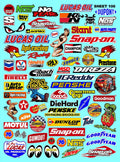 White Vinyl Gloss Sheet 106 Stockcar Vinyl R/C Racing Sponsor Sticker Small-1/24-1/16th Scale Model Decal Sticker Radio Control Lexan Body-Graphics for R/c Cars, Boats, Trucks Scale Model–Die-Cut