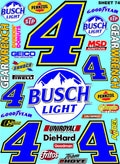 Racing Sponsor Sticker Gang Sheet 74-1/16-1/12-1/10th Scale White Vinyl R/C Model Decal Sticker Sheet Radio Control Lexan Body - Decorate Your R/c Cars, Boats, Trucks Other Scale Model Kit