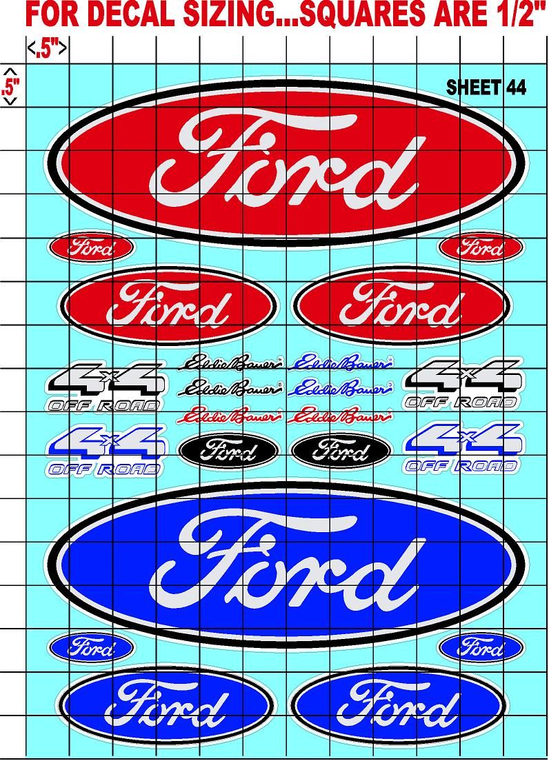 Racing Sponsor Sticker Gang Sheet 44-1/16-1/12-1/10th Scale White Vinyl R/C Model Decal Sticker Sheet Radio Control Lexan Body - Decorate Your R/c Cars, Boats, Trucks Other Scale Model Kit