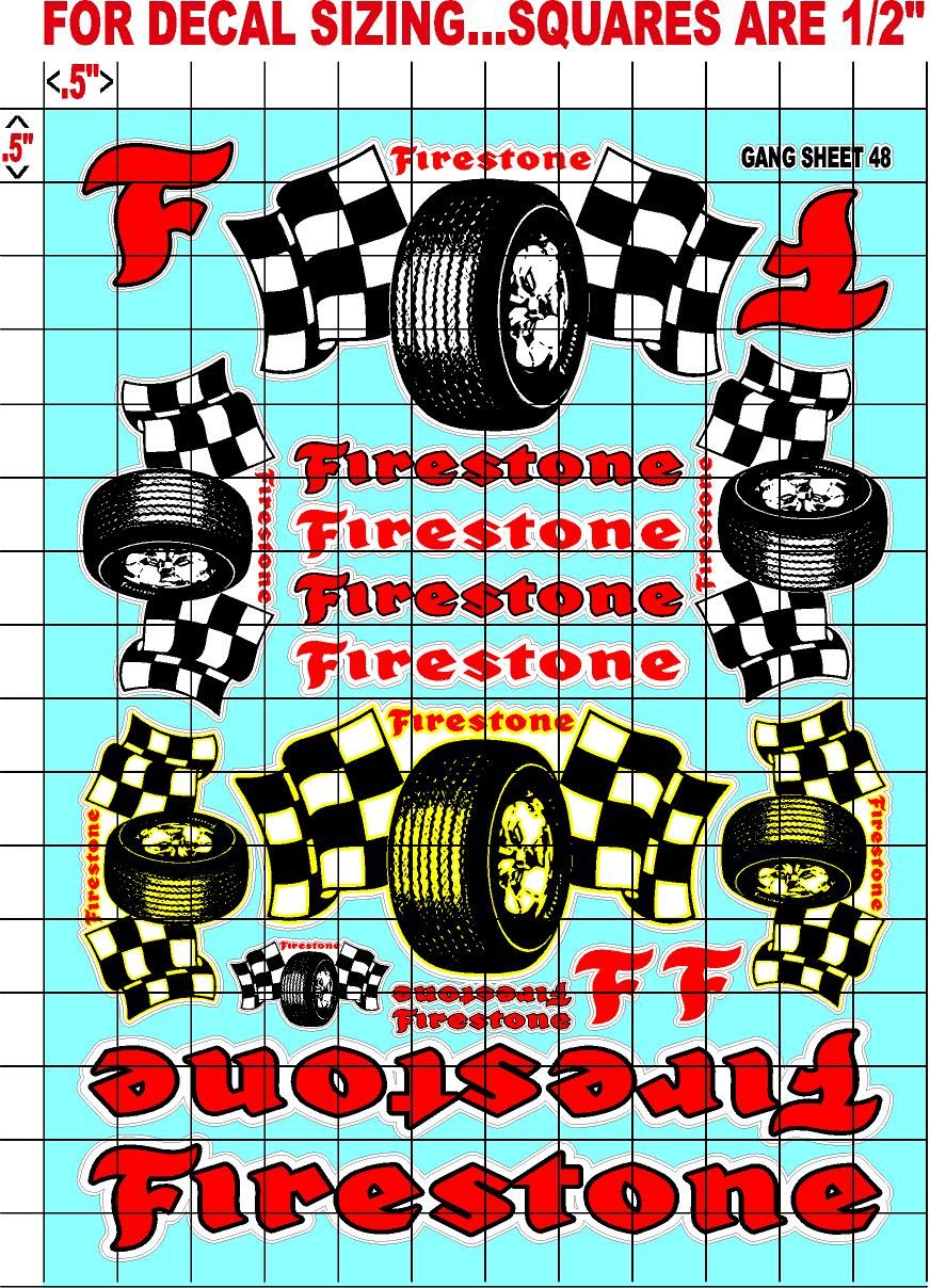 Racing Sponsor Sticker Gang Sheet 48-1/16-1/12-1/10th Scale White Vinyl R/C Model Decal Sticker Sheet Radio Control Lexan Body - Decorate Your R/c Cars, Boats, Trucks Other Scale Model Kit