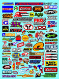 Clear Matte Vinyl Sheet 114 - 1/16-1/12-1/10th Scale R/C Model Decal Sticker Sheet Radio Control Lexan Body