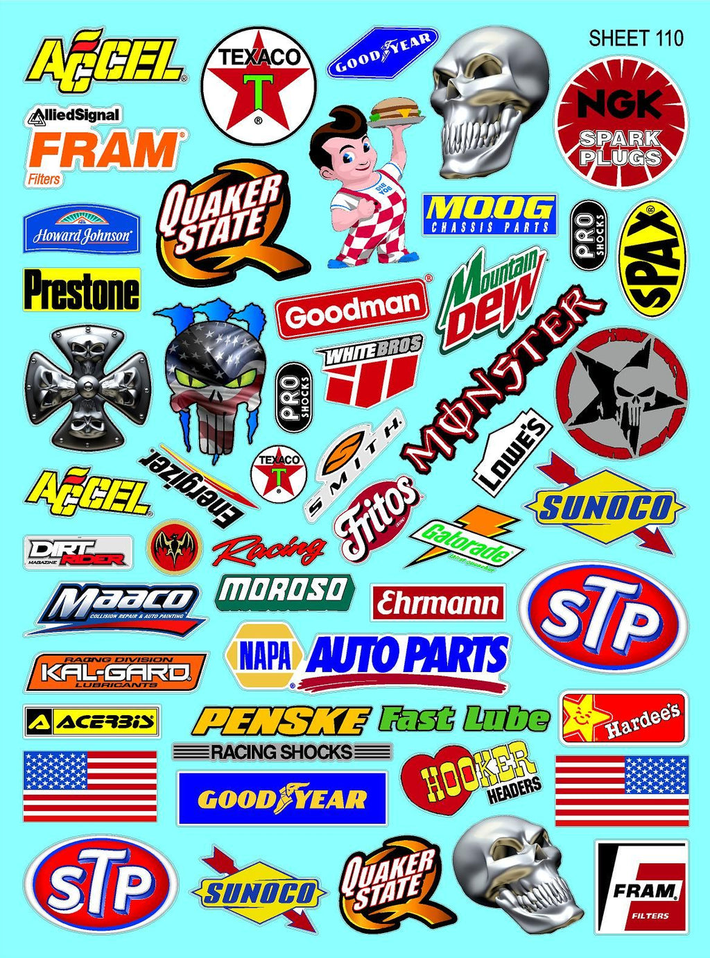 Clear Matte Vinyl Sheet 110 - 1/16-1/12-1/10th Scale R/C Model Decal Sticker Sheet Radio Control Lexan Body