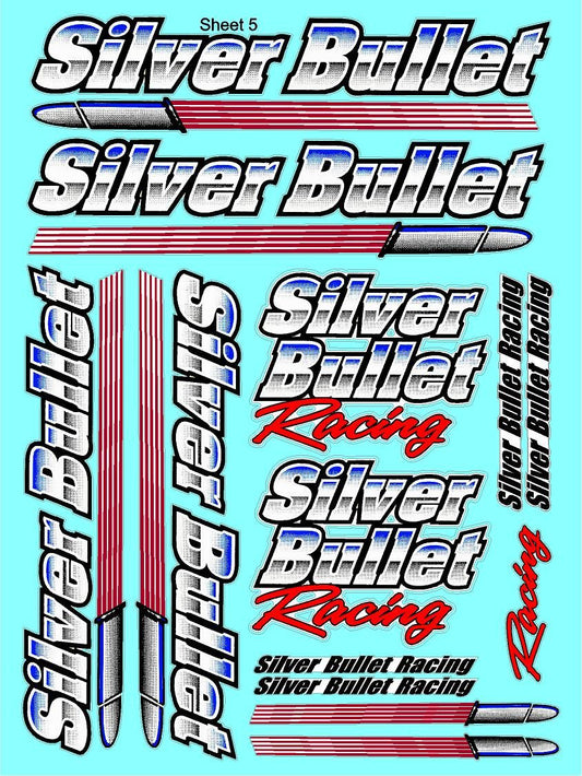 Clear Matte Vinyl Sheet 5 - 1/16-1/12-1/10th Scale R/C Model Decal Sticker Sheet Radio Control Lexan Body