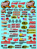 Clear Matte Vinyl Sheet 10 - 1/16-1/12-1/10th Scale R/C Model Decal Sticker Sheet Radio Control Lexan Body