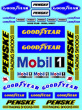 Clear Matte Vinyl Mobil Yellow- 1/16-1/12-1/10th Scale R/C Model Decal Sticker Sheet Radio Control Lexan Body