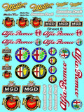 Clear Matte Vinyl Sheet 6 - 1/16-1/12-1/10th Scale R/C Model Decal Sticker Sheet Radio Control Lexan Body