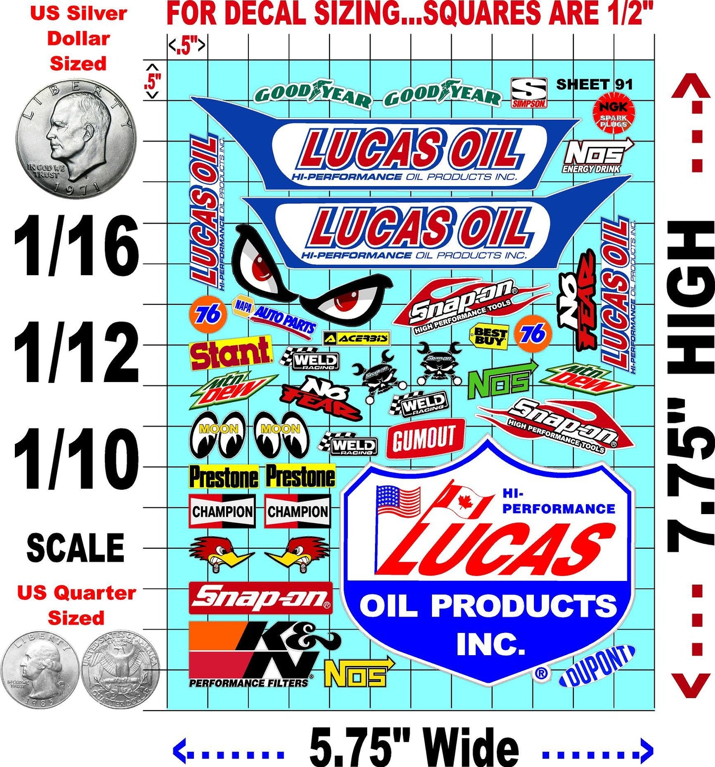 Clear Matte Vinyl Sheet 91 - 1/16-1/12-1/10th Scale R/C Model Decal Sticker Sheet Radio Control Lexan Body