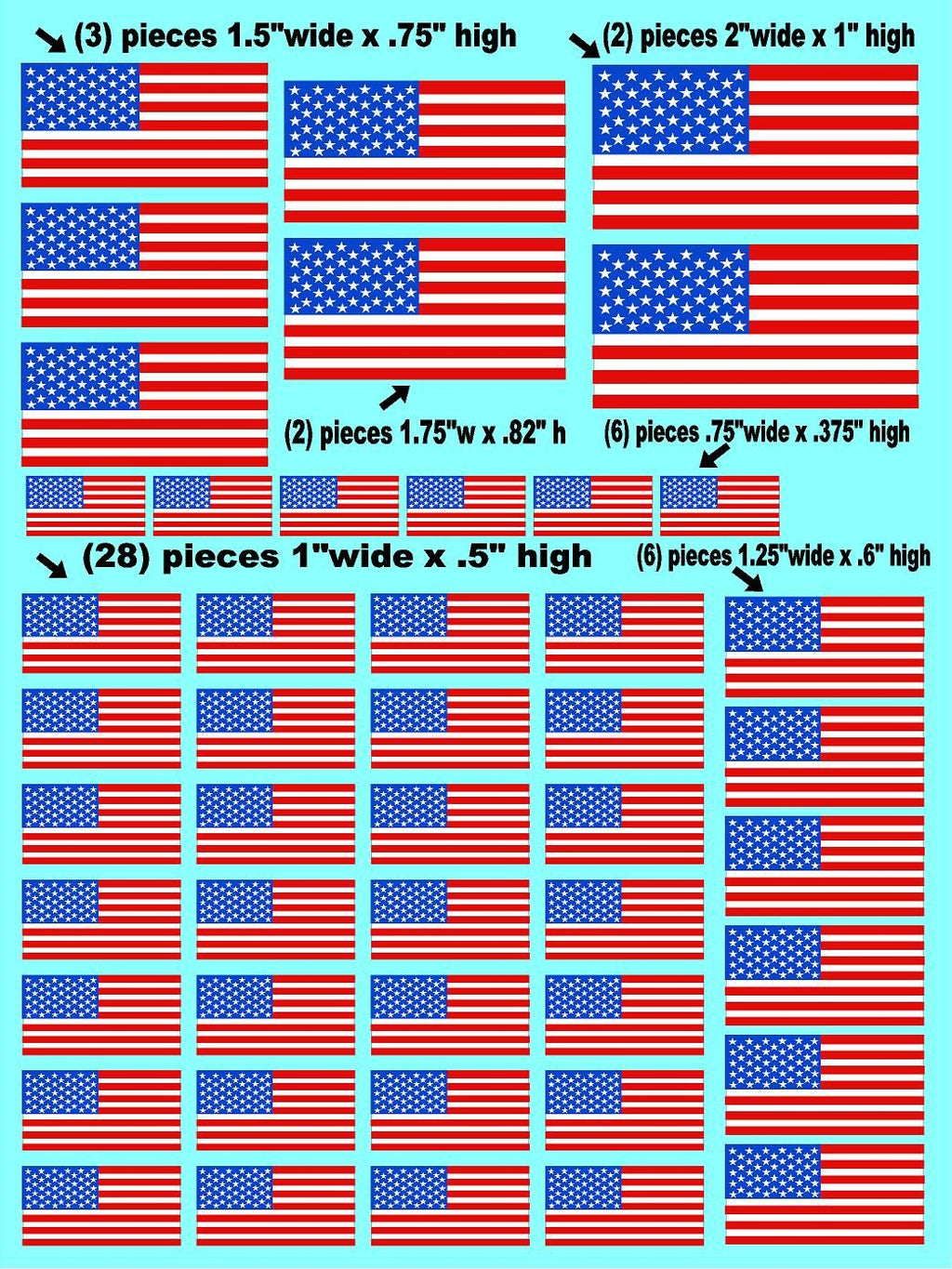 Clear Matte Vinyl Flags- 1/16-1/12-1/10th Scale R/C Model Decal Sticker Sheet Radio Control Lexan Body