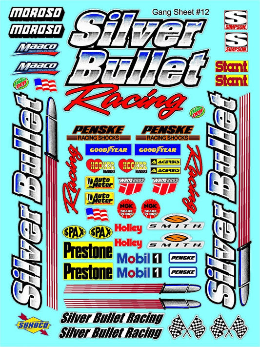 Clear Matte Vinyl Sheet 12 - 1/16-1/12-1/10th Scale R/C Model Decal Sticker Sheet Radio Control Lexan Body