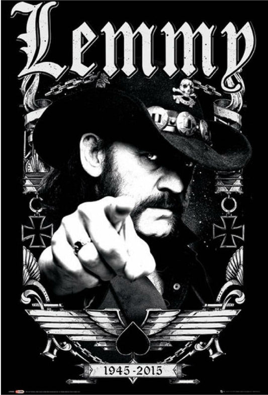 Lemmy 1945-2015 Memorial Music Poster 24x36