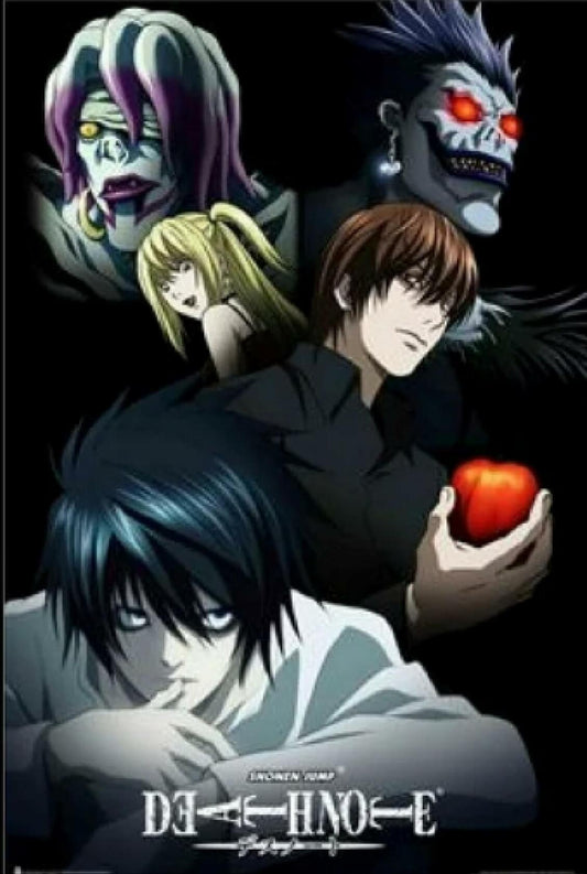 Death Not- Characters Wall Poster, 24 x 36 inches, Dark Fantasy Theme