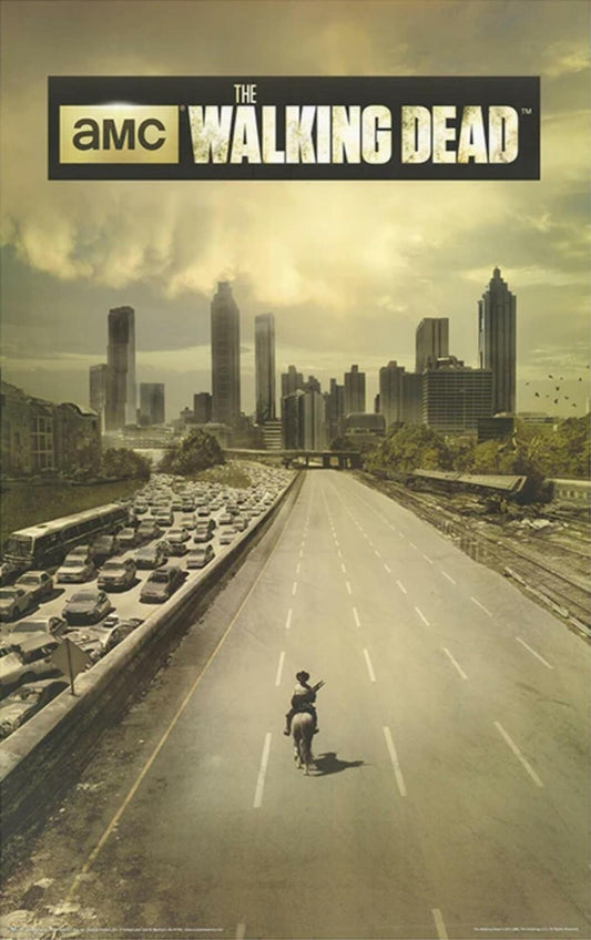 The Dead walking AMC TV Series Official Poster, Atlanta Cityscape 3168
