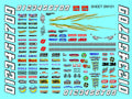 White High Gloss Vinyl Die-Cut to Shape Sm-101 - R/c & Slot Car 1/24-1/18th Scale and Smaller Autographic Detailing Body/Shell for Lexan-Polycarbonate and monocoat