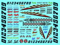 Clear Matte Finish Vinyl Sticker Sheet SM109-R/C Model Decal-1/24th-1/18th Scale DIE-Cut-Peel Radio Control | Slot Cars l Lexan