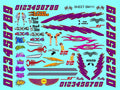 Clear Matte Finish Vinyl Sticker Sheet SM111-R/C Model Decal-1/24th-1/18th Scale DIE-Cut-Peel Radio Control | Slot Cars l Lexan
